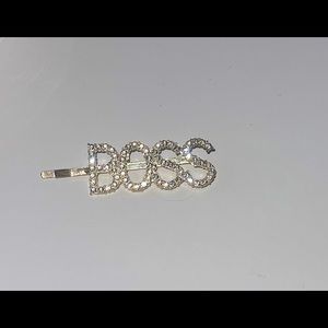 BOSS bling hair clip